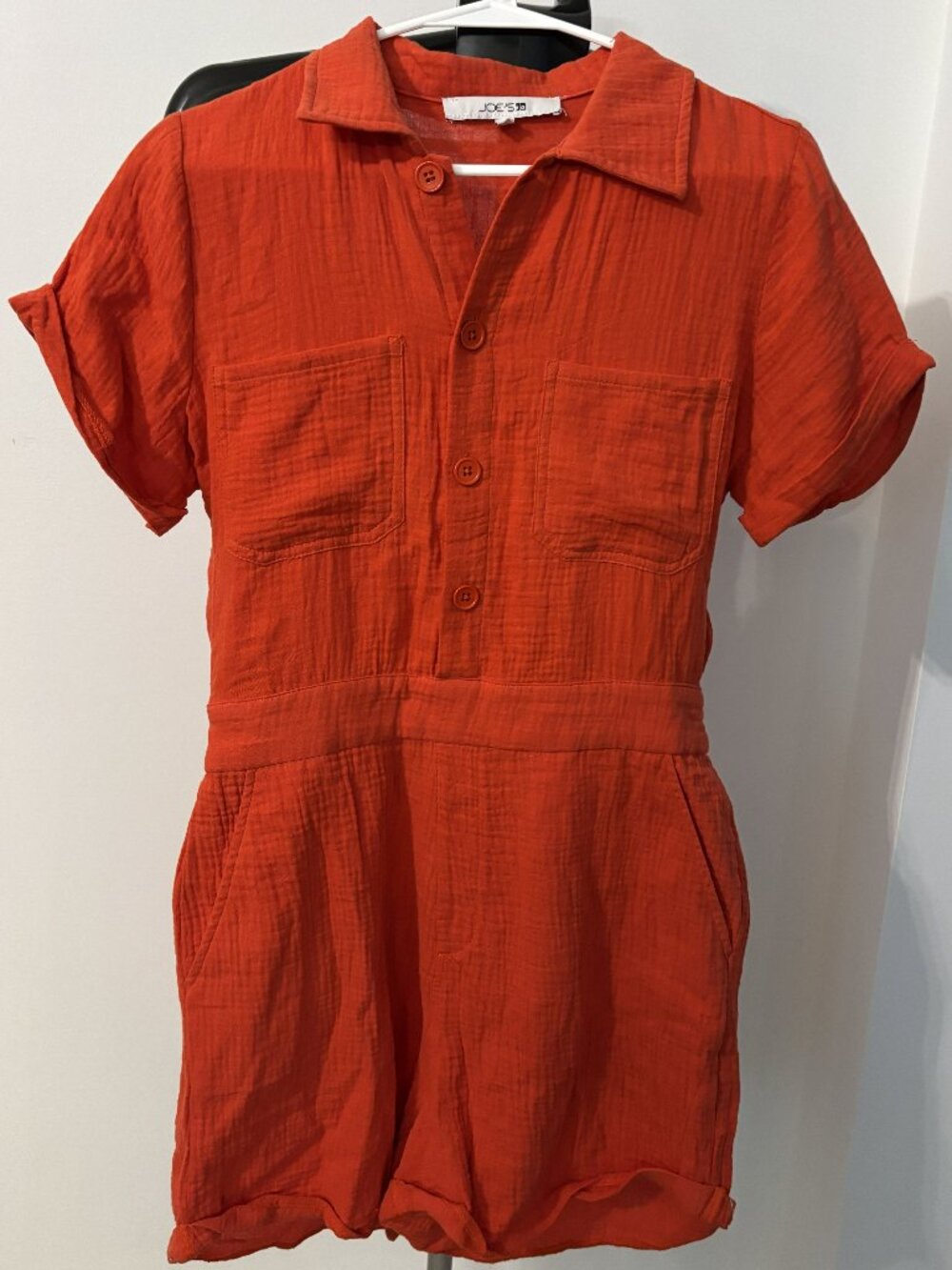 Joe's Jeans one piece romper in poppy (S) -NEW w/o tag
